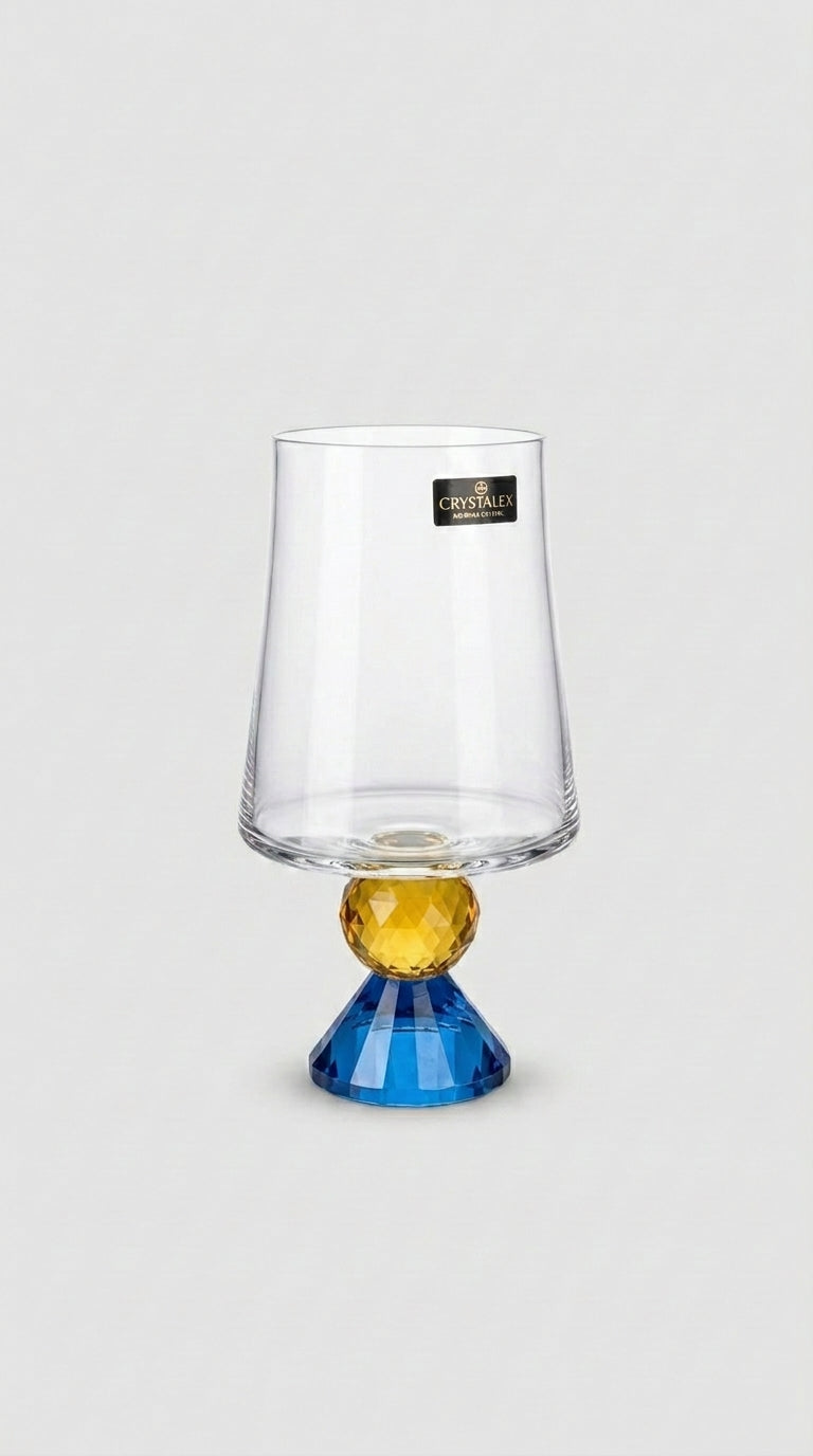 Lumi Kristal Bardak- Azure Gold