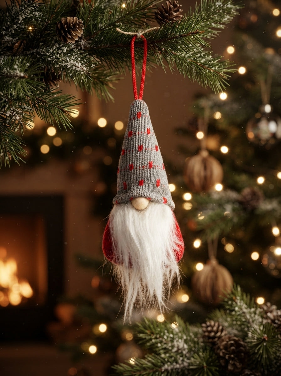 Nordic Heart Christmas Gnome Peluş Yılbaşı Ağaç Süsü