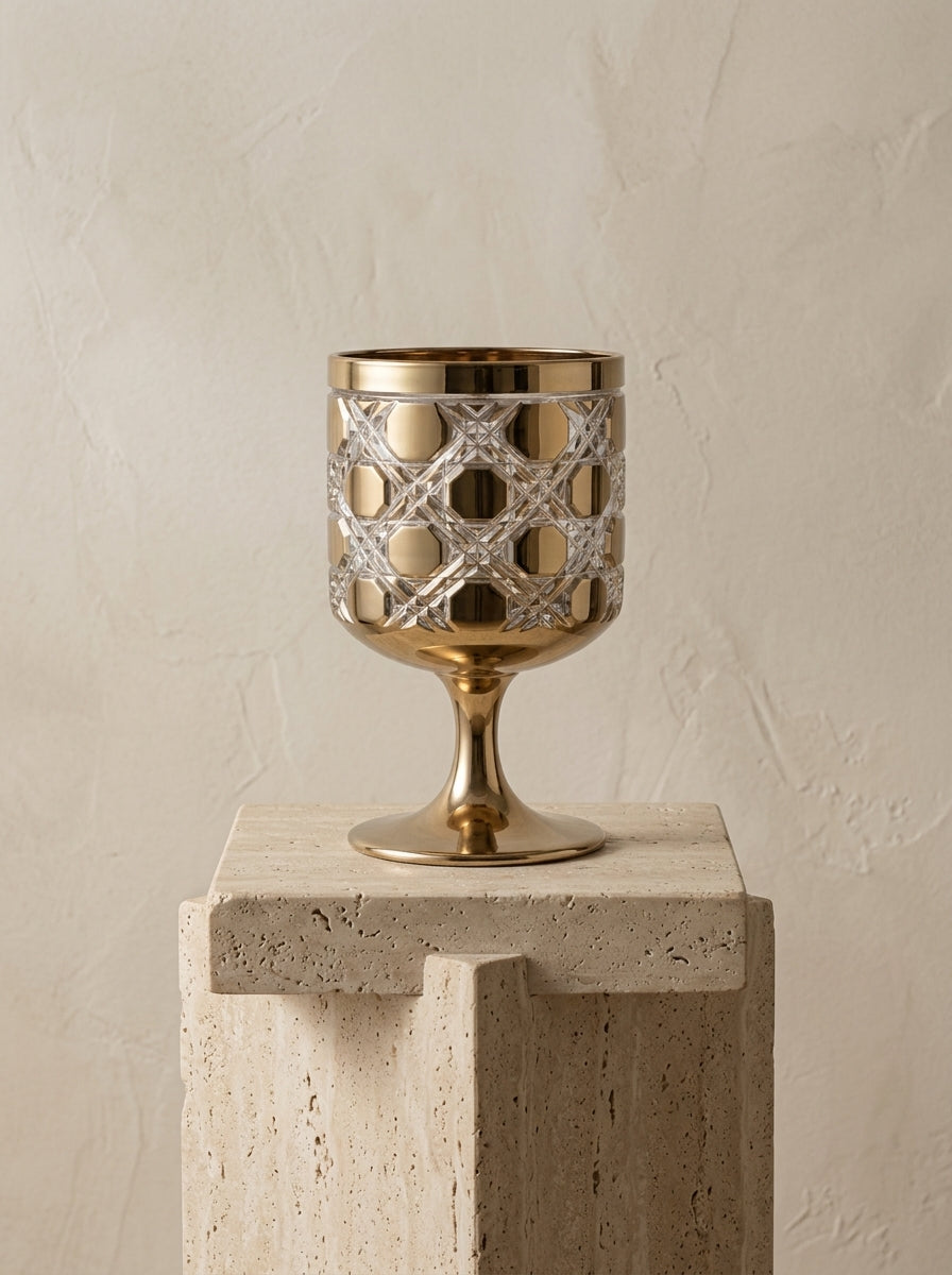 Eclat Halo Gold Kristal Kadeh 270 cc