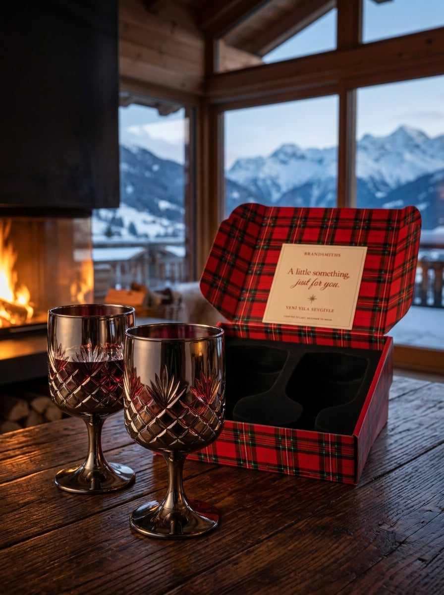 Christmas Classics – Eclat Arc Titanium İkili Kristal Kadeh Seti