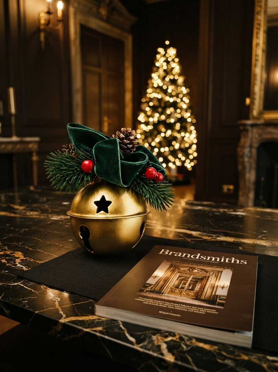 Golden Noel Dekoratif Metal Çan - 8 CM