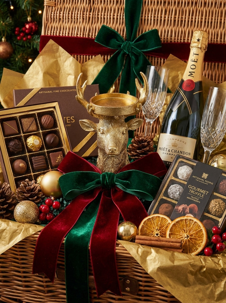 Golden Reindeer Yılbaşı Mumluğu