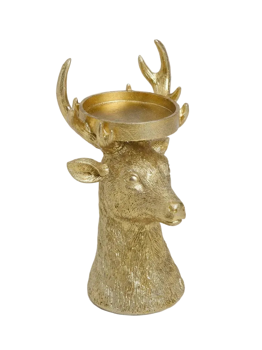 Golden Reindeer Yılbaşı Mumluğu