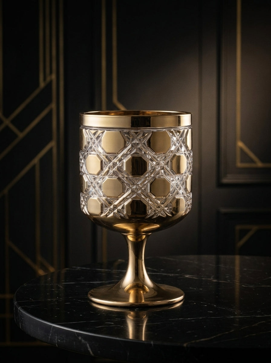 Eclat Halo Gold Kristal Kadeh 270 cc
