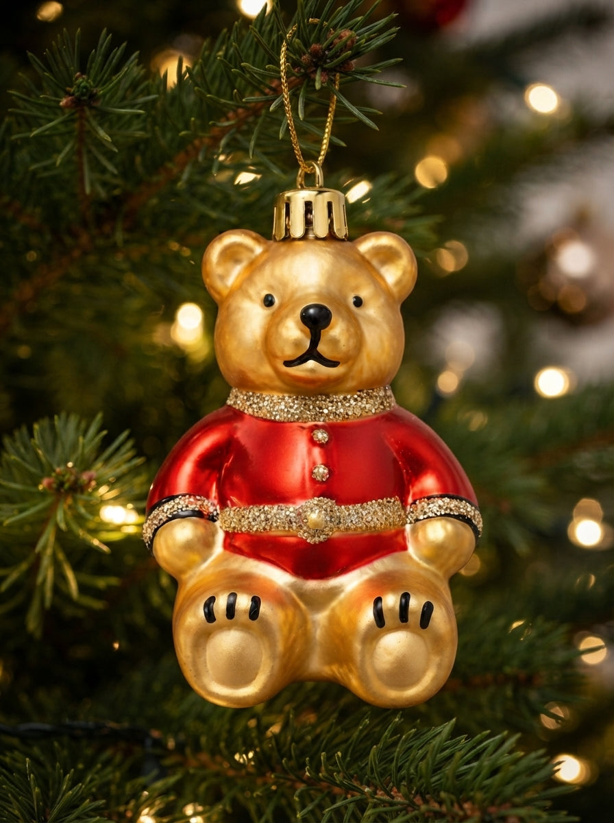 Golden Bear Noel Yılbaşı Ağaç Süsü - 10 CM