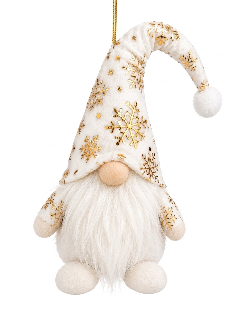 Golden Snow Christmas Gnome Yılbaşı Ağaç Süsü