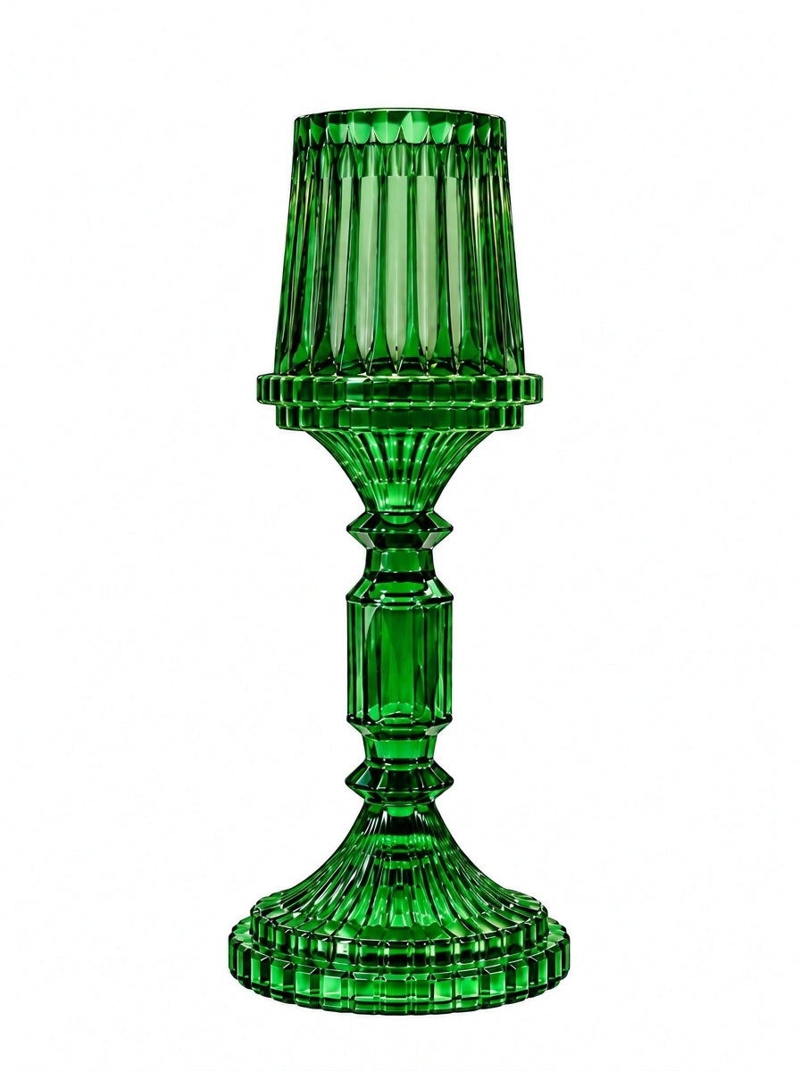 Yeşil Kristal Şamdan - 36 CM