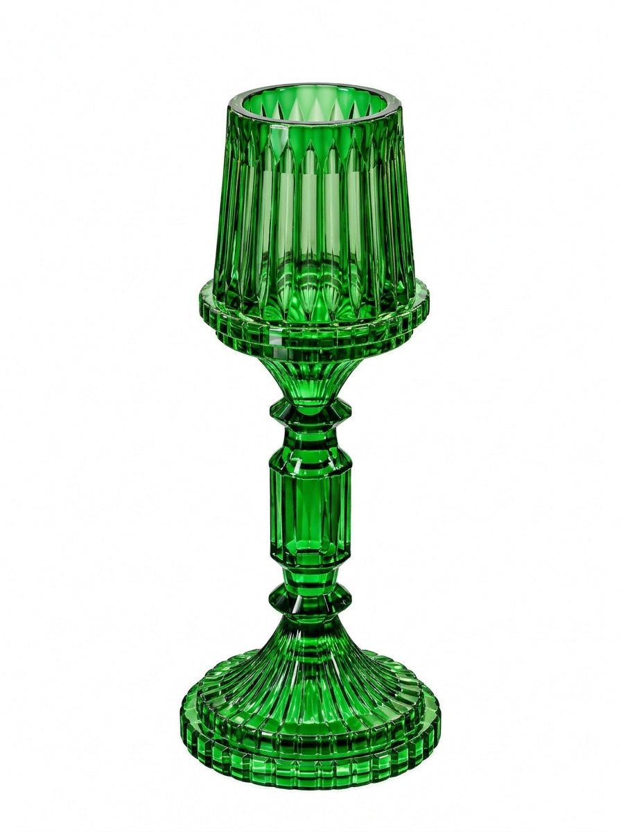 Yeşil Kristal Şamdan - 36 CM