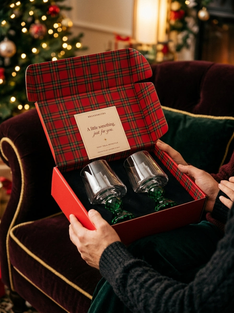 Christmas Classics – Emerald Emerald Lumi İkili Kristal Bardak Seti