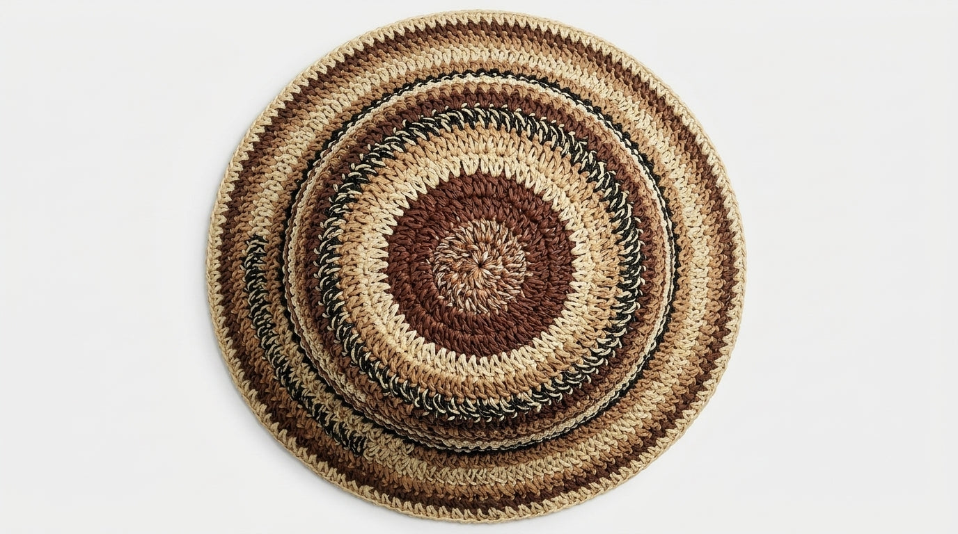 Natural Striped Hat