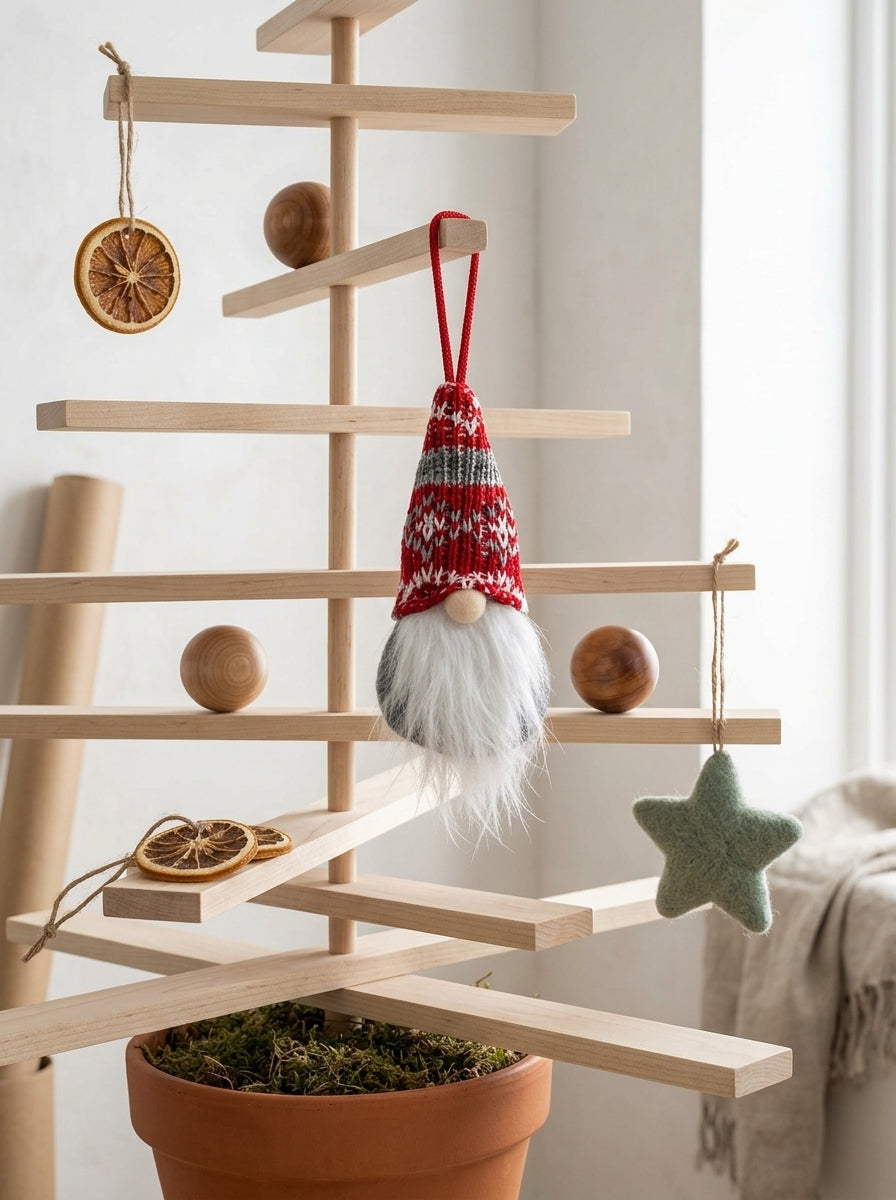 Nordic Knit Christmas Gnome Peluş Yılbaşı Ağaç Süsü