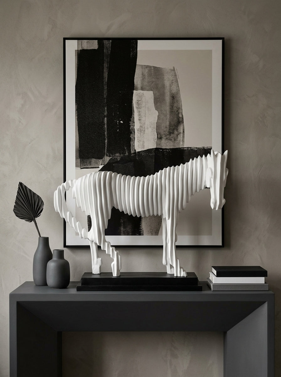 Equus Layers Beyaz At Dekoratif Obje