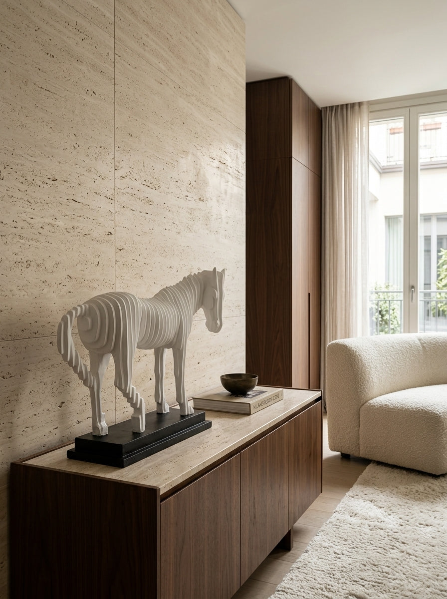 Equus Layers Beyaz At Dekoratif Obje