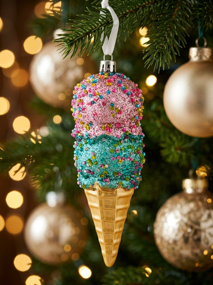 Pink Ice Cream Yılbaşı Ağaç Süsü