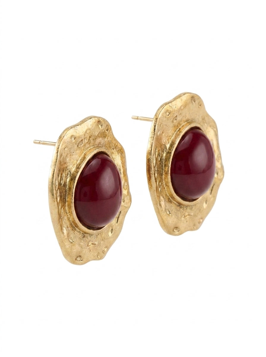 Burgundy Earrings