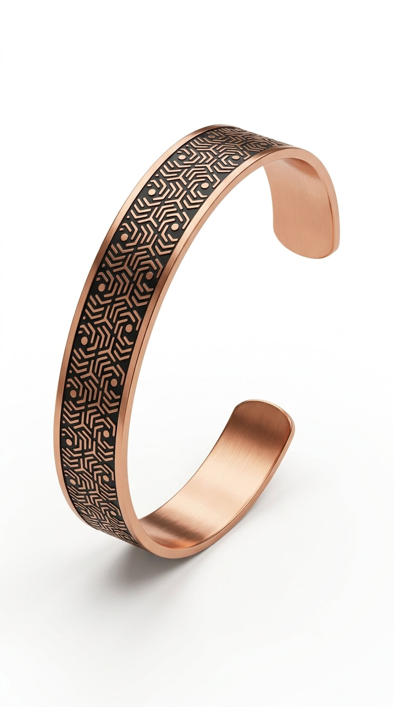 Earth Series – Classic Textured Copper Bracelet