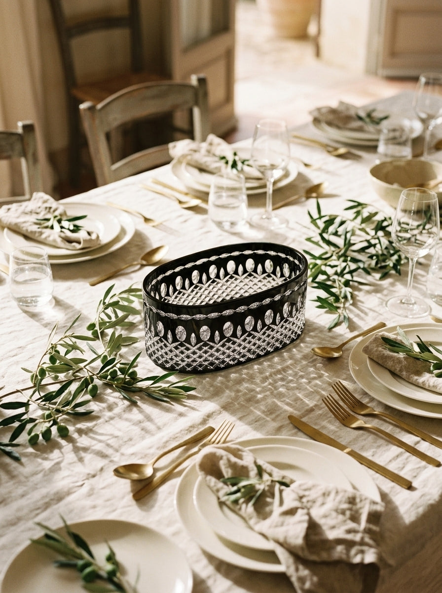 Onyx Imperial Oval Kristal Sunumluk