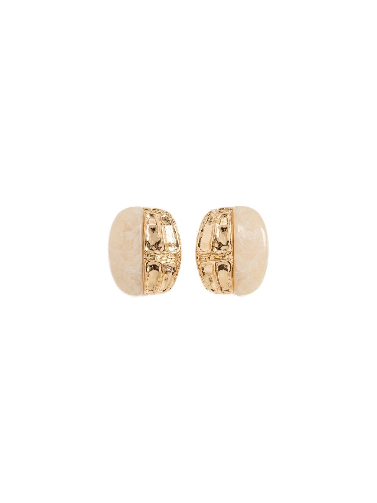 Ivory & Gold İkili Küpe