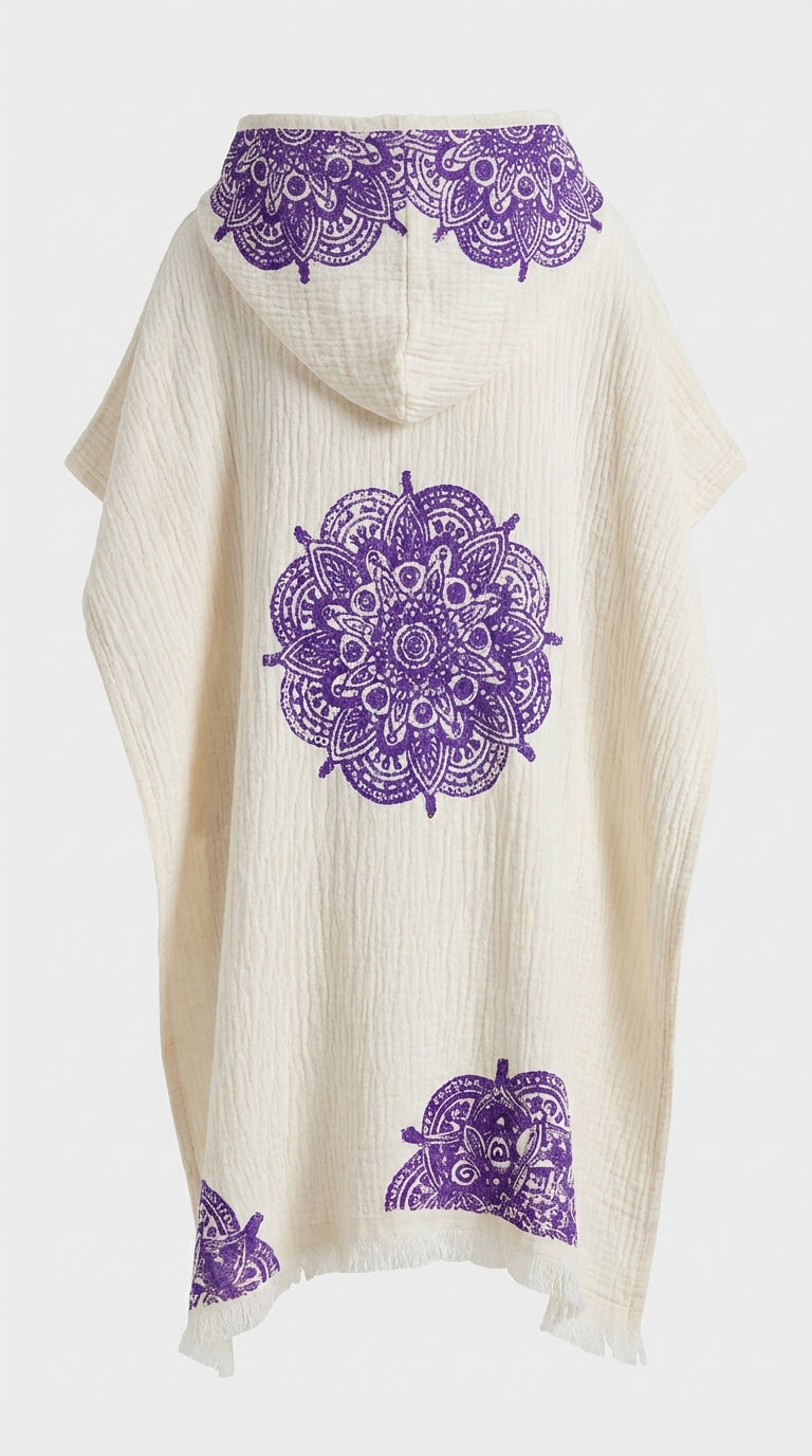 Mandala Drift Kids Poncho