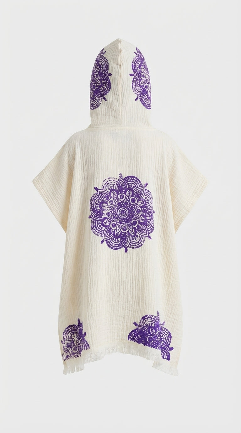 Mandala Drift Kids Poncho