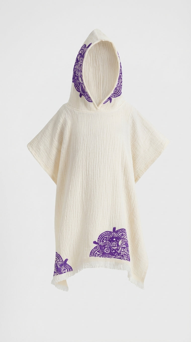 Mandala Drift Kids Poncho