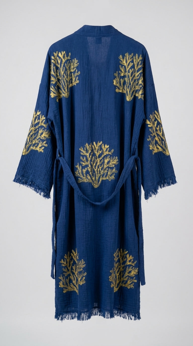 Blue Ethereal Coral Kimono