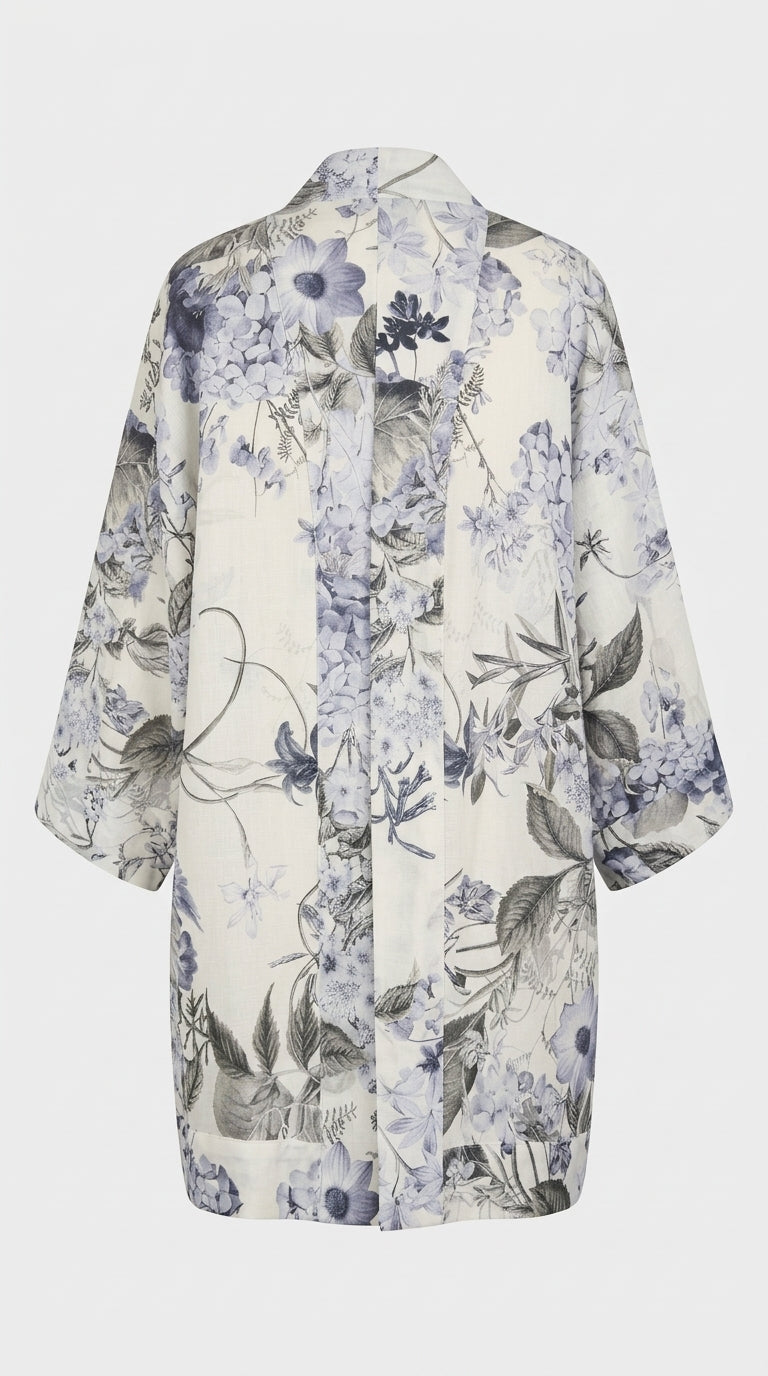 MISKA Bleu Jardin Kimono