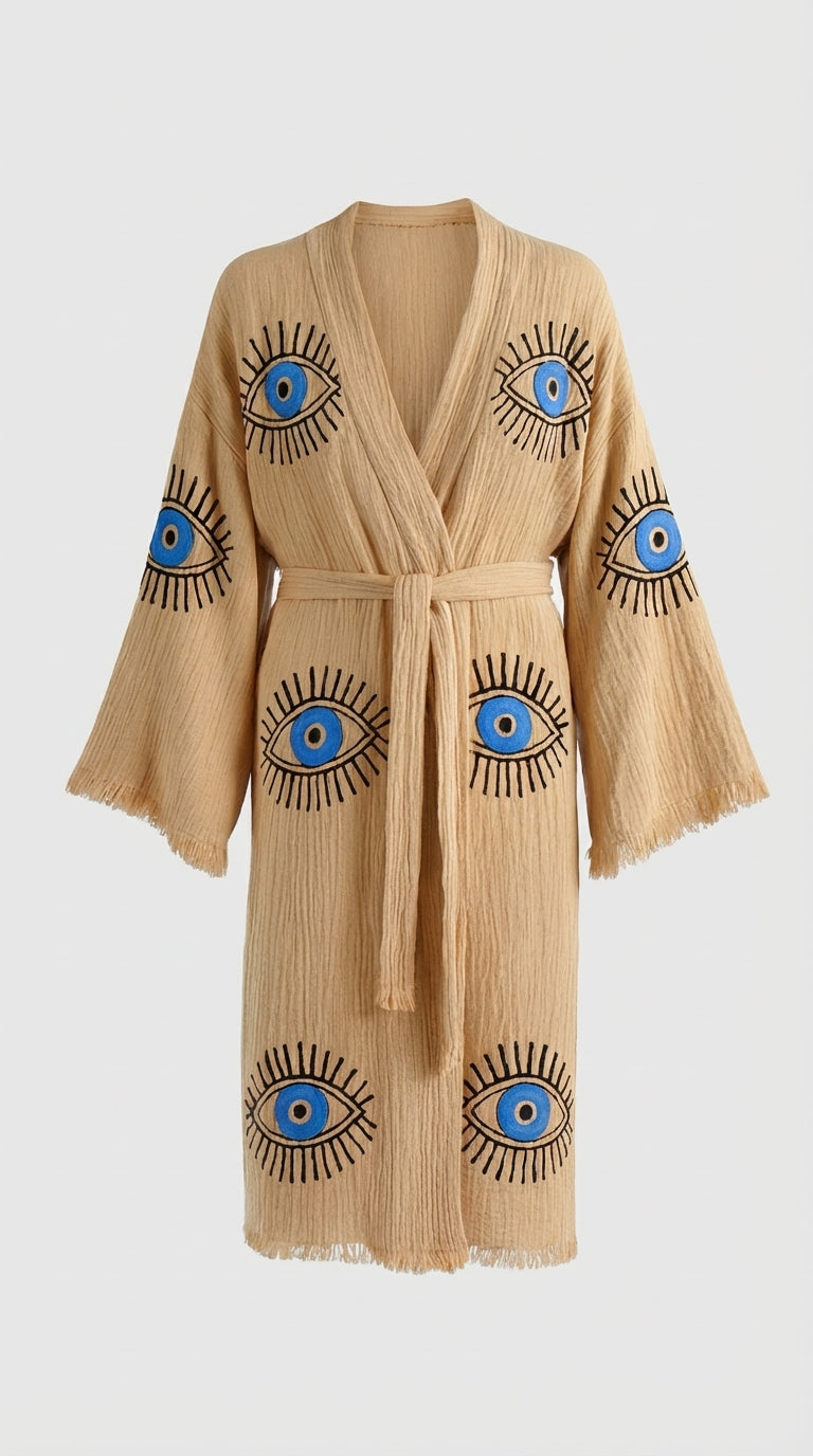 Beige VisionGuard Kimono