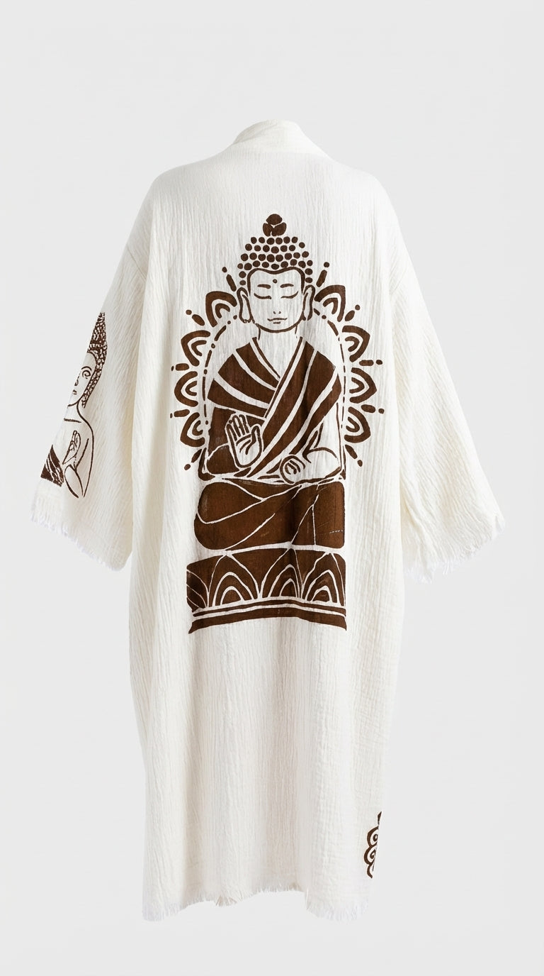 Natural Serenity Buddha Kimono