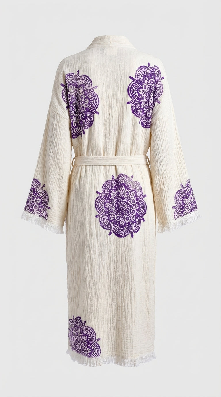 Natural Mandala Drift Kimono