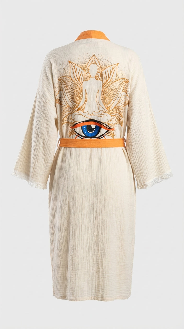 Shadow Bloom Kimono Turuncu