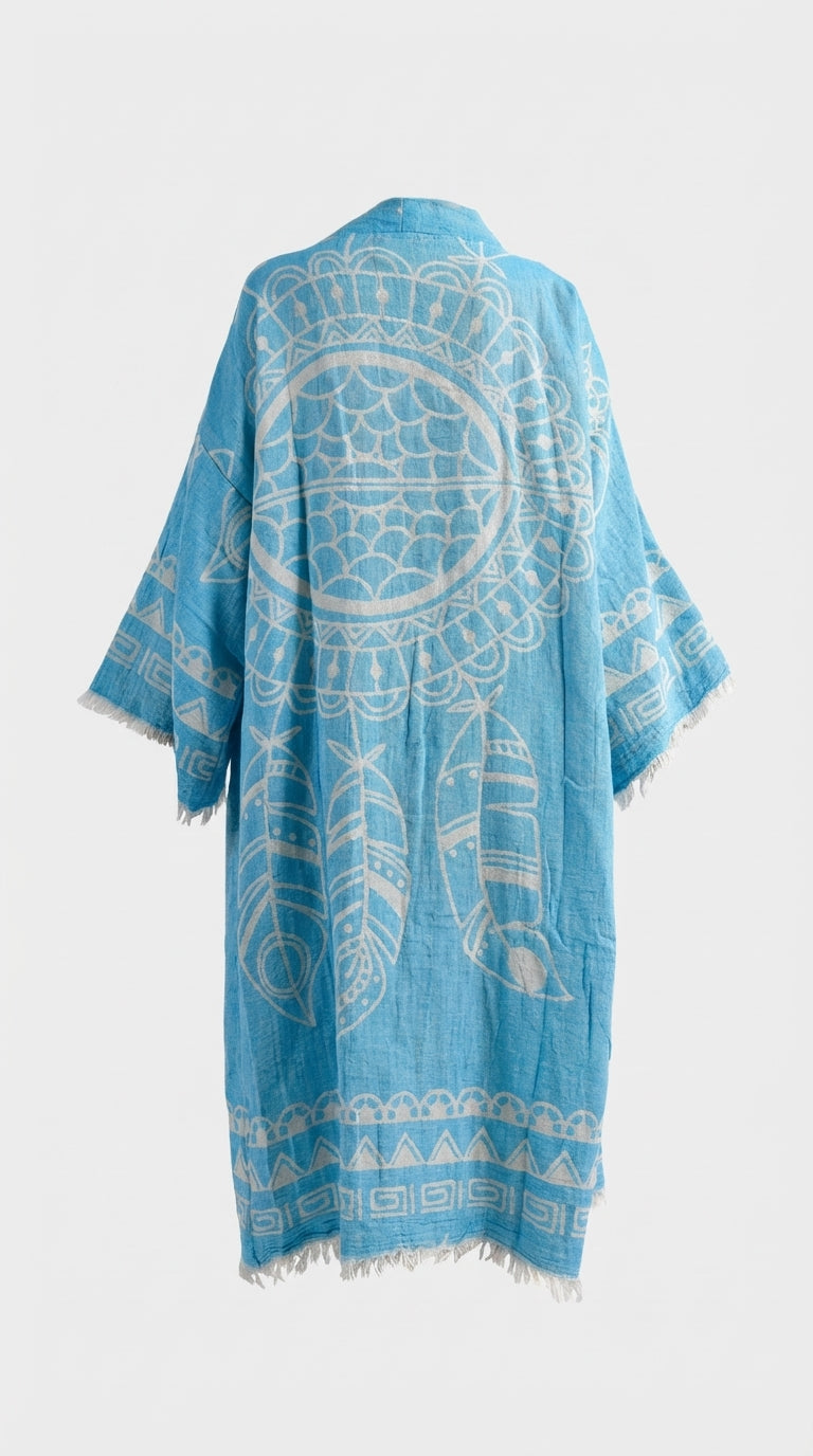 Blue Dreamcatcher Kimono