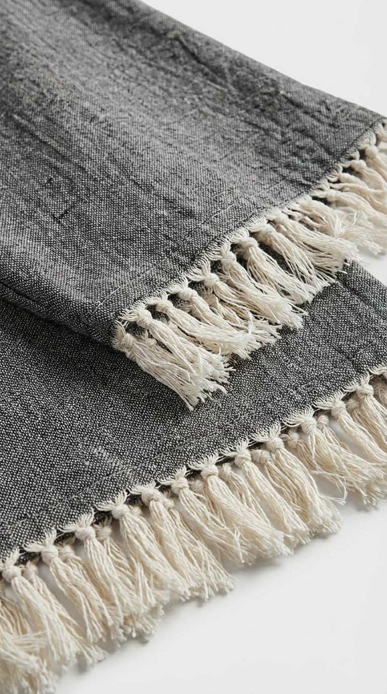 Grey Slit Kimono
