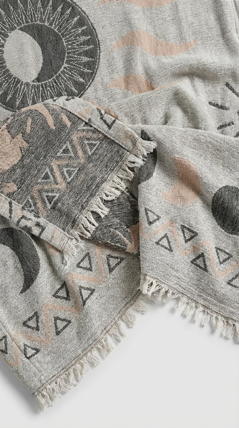 Gri-Kahverengi Güneş Kimono