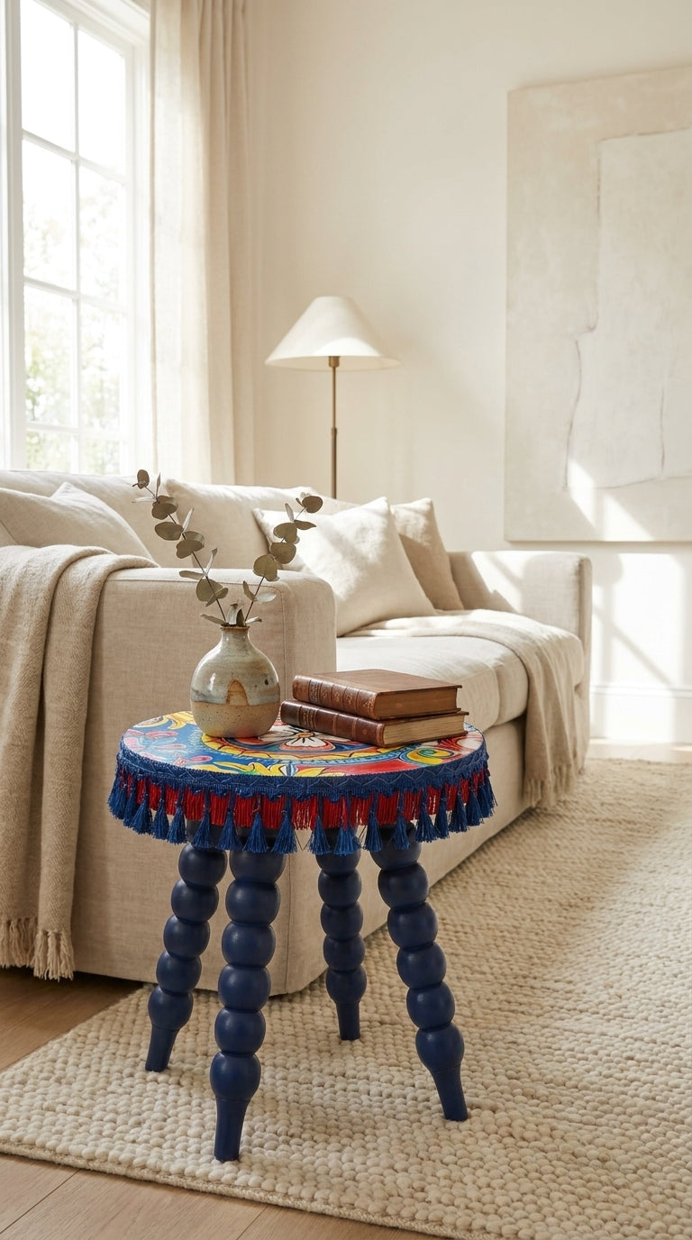 Solea Clover Azure طاولة جانبية صغيرة
