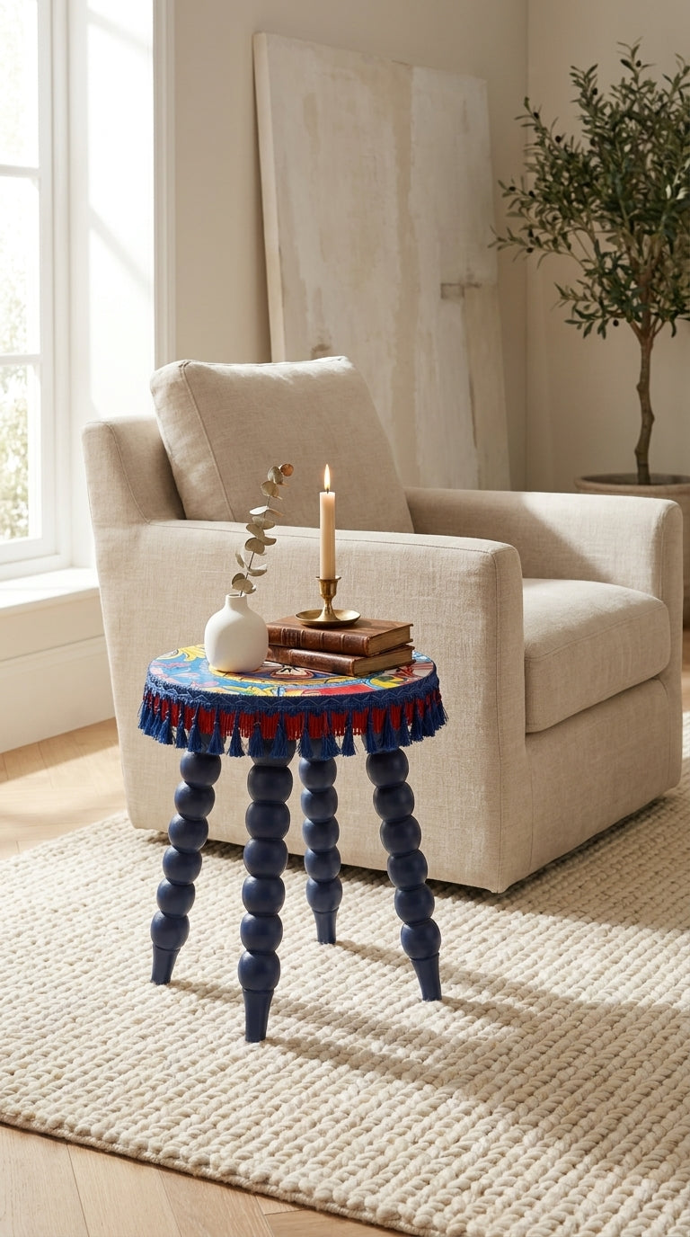 Solea Clover Azure طاولة جانبية صغيرة