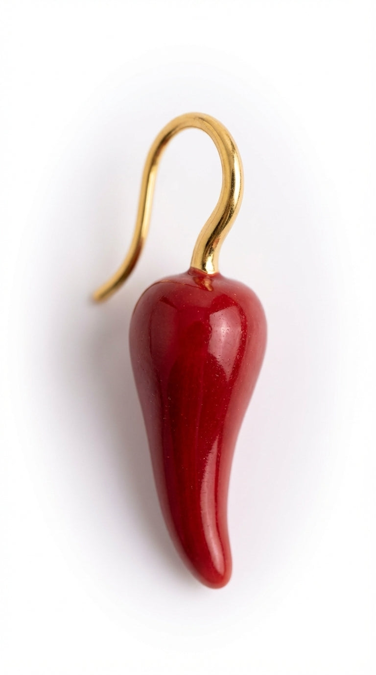 Burgundy Biber Küpe