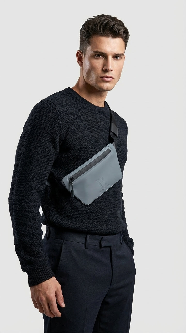 Ash (Ash Grey) Slant Belt Bag