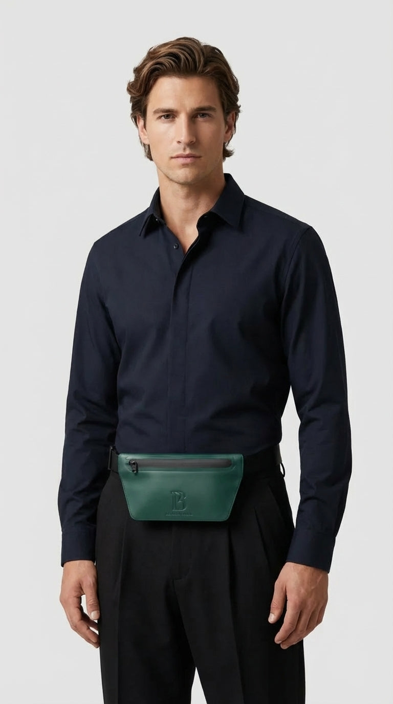 Olive (Olive Green) Slant Waist Bag