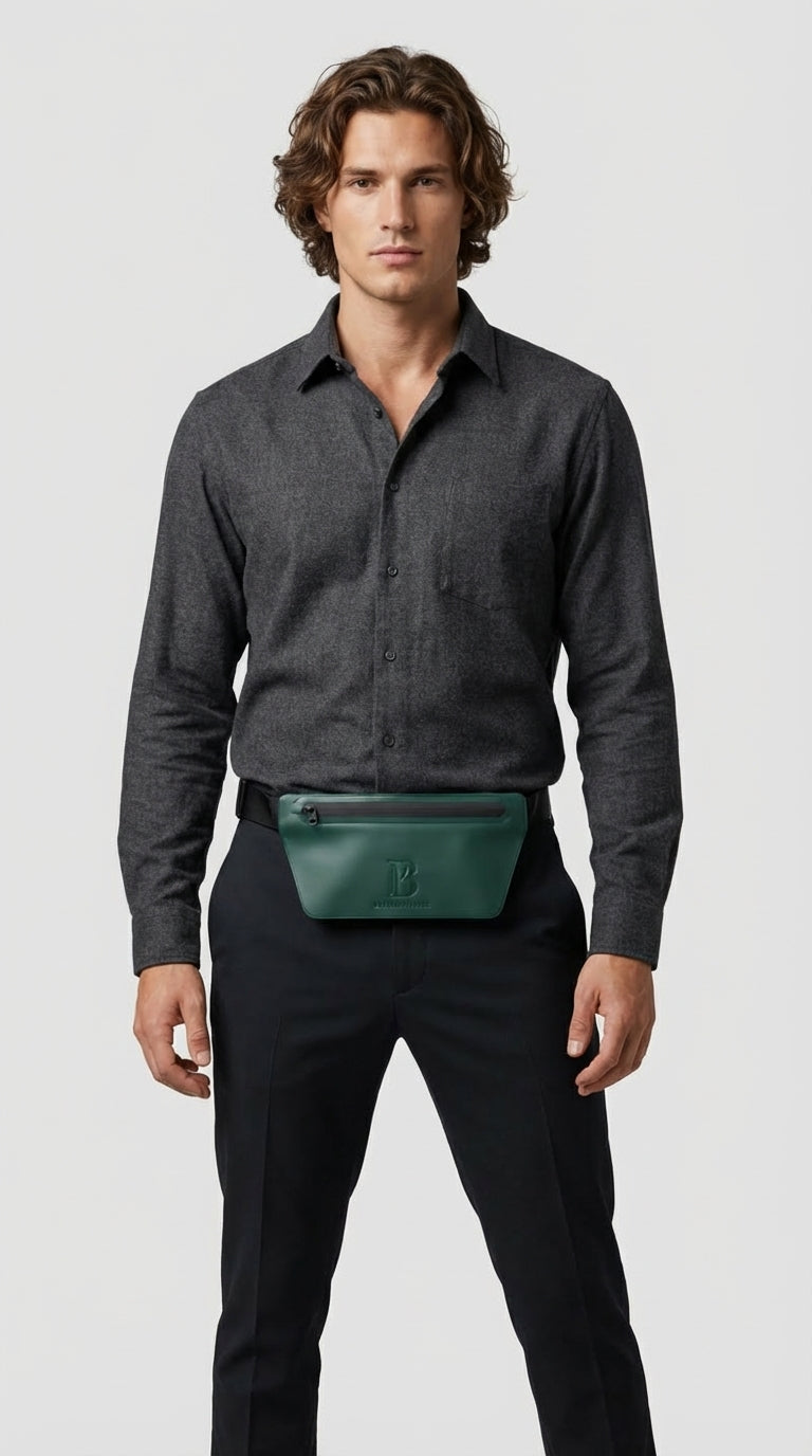 Olive (Olive Green) Slant Waist Bag