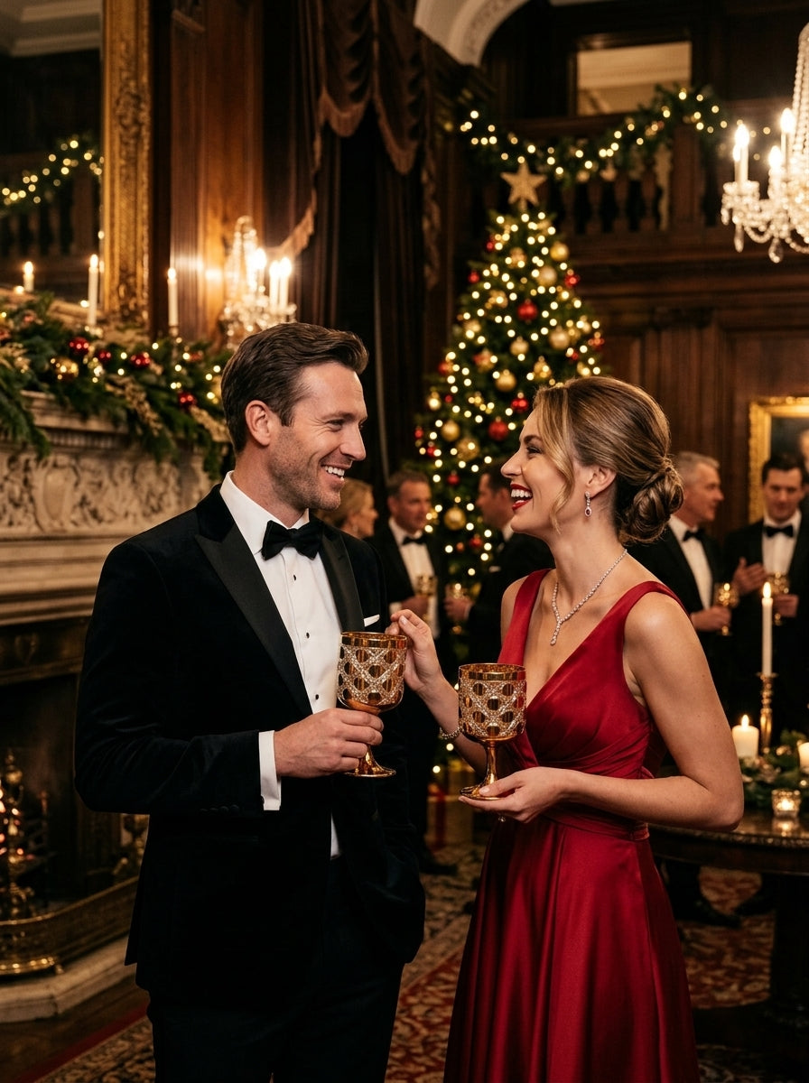 Christmas Classics – Golden Circle İkili Kristal Kadeh Seti