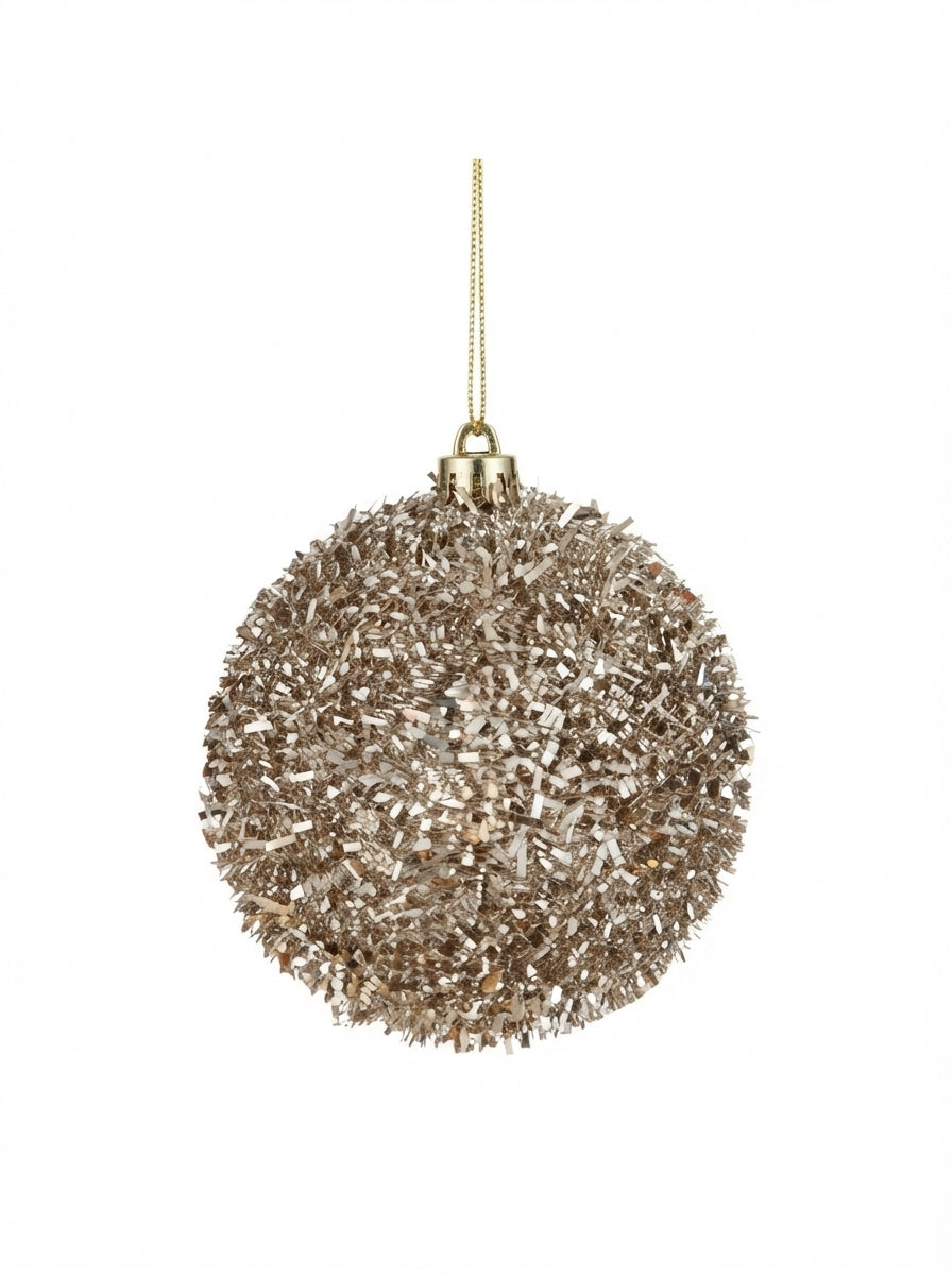 Champagne Sparkle Yılbaşı Ağaç Süsü - 8 CM