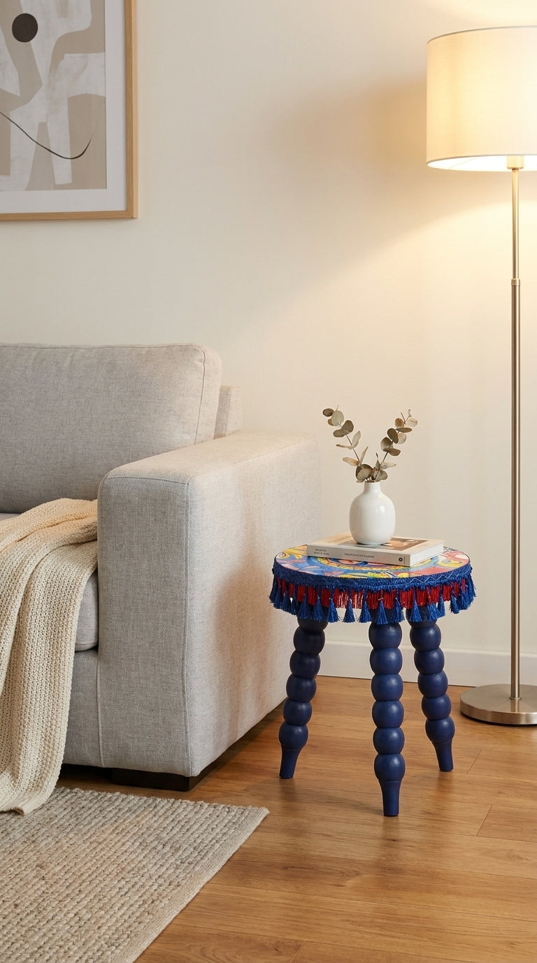 Solea Clover Azure طاولة جانبية صغيرة