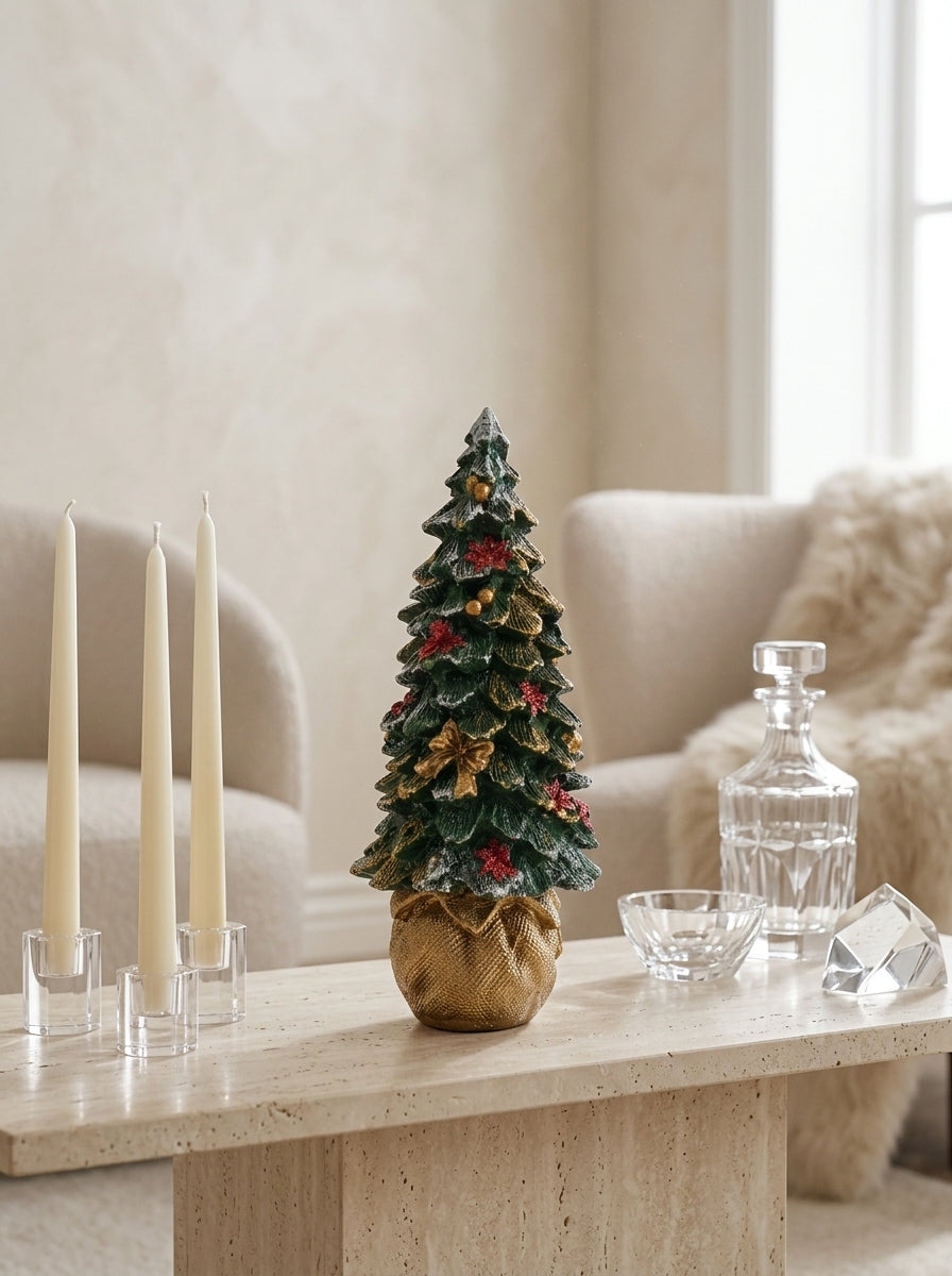 Golden Christmas El Yapımı Dekoratif Yılbaşı Ağacı