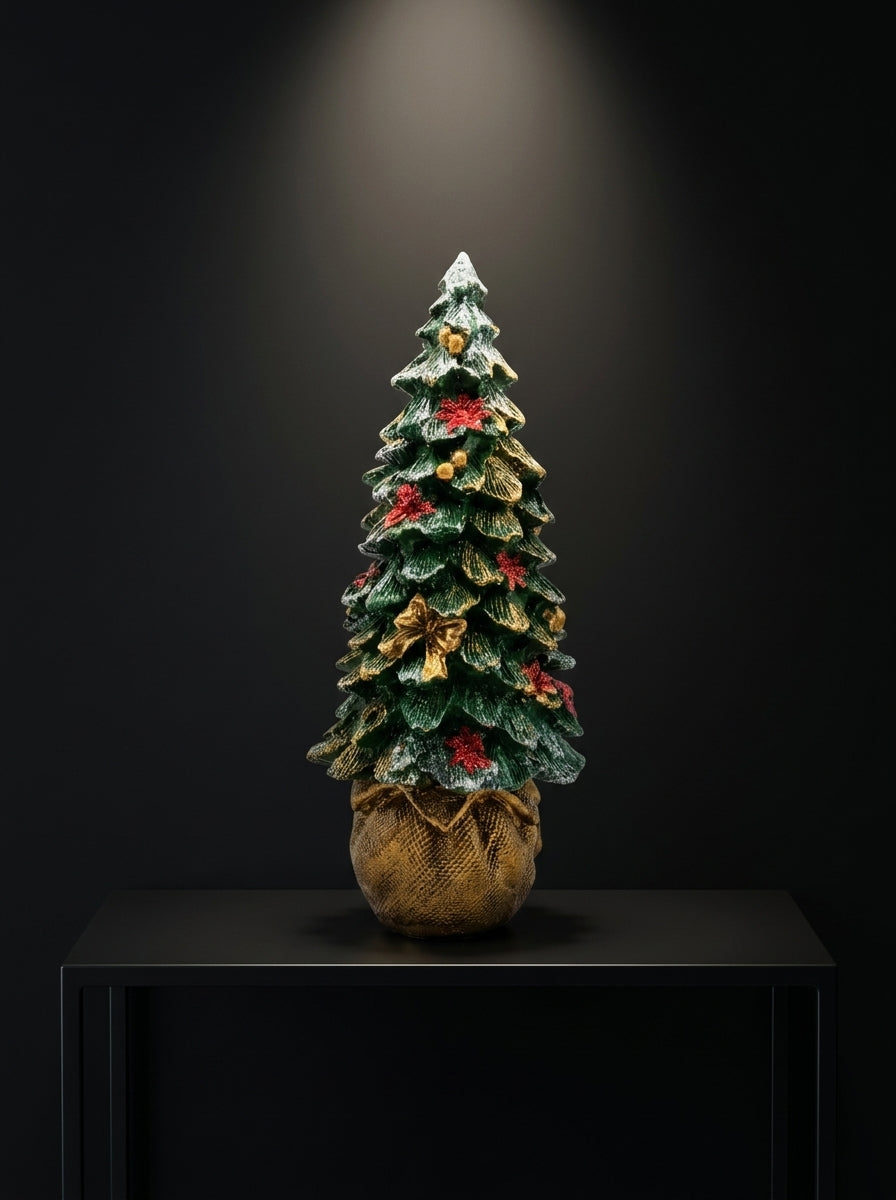 Golden Christmas El Yapımı Dekoratif Yılbaşı Ağacı