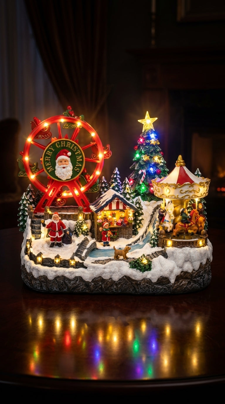 Christmas Wonderland Işıklı, Müzikli &Hareketli Yılbaşı Lunaparkı