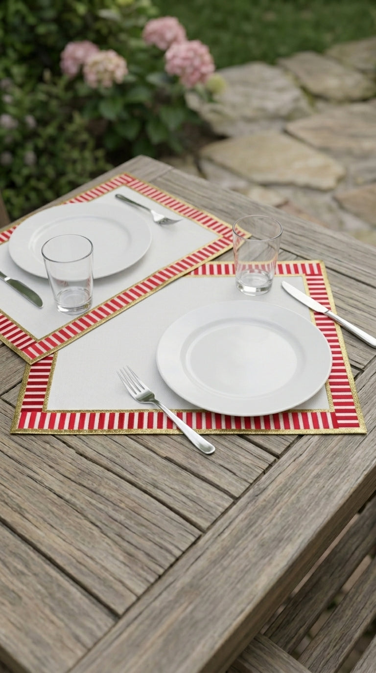 Rosea Embroidered Amerikan Servis