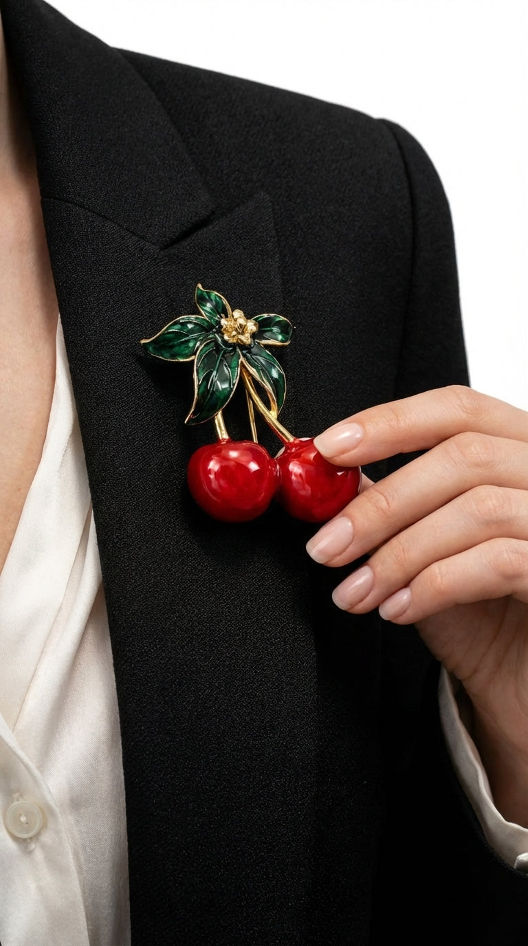 Cherry Brooch