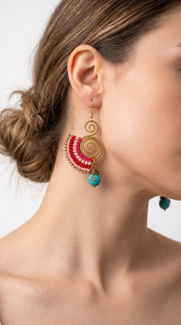 Nomad Arc Ember Earrings