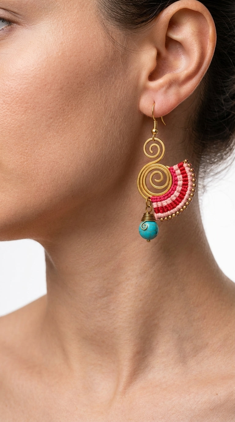 Nomad Arc Ember Earrings